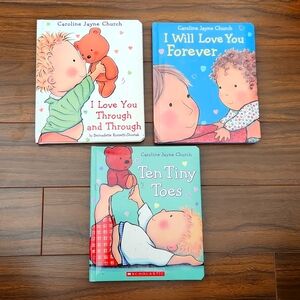 Lot of 3 new baby boad books by Caroline Jayne Church